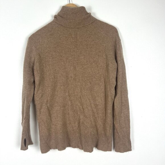 Charter Club Luxury Cashmere Turtleneck Sweater Long Sleeve Tan Women's M - Picture 5 of 7